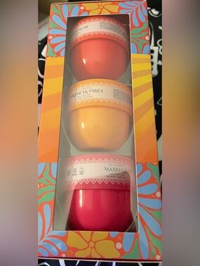 Valencia Vibes & Marbella Body Butter Trio - Pink & Orange